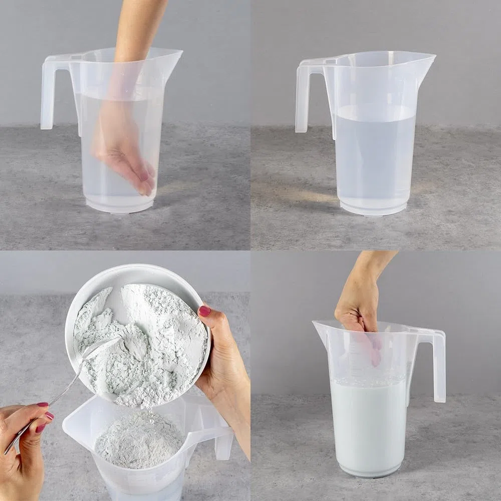 Ideen mit Herz | Alginat | Schnellabformmasse für Handabdruck, Fußabdruck oder Abdrücke von Gegenständen | für Paare, Familien, Kinder, Babys | Pulver zum Anrühren mit Wasser | 1 Kilogramm