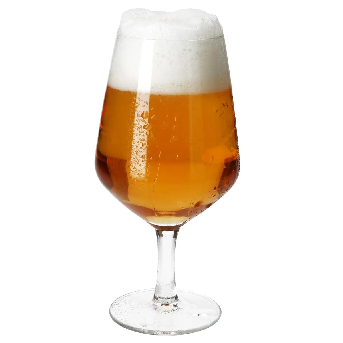 MamboCat 6er Set Carré Bierglas I 400ml, Höhe 18cm I für 6 Personen I Bierkelch aus Glas mit Fuß I transparentes Bierglas I Biergläser für Partys, Geburtstage, Feiern, Bierfeste & Co