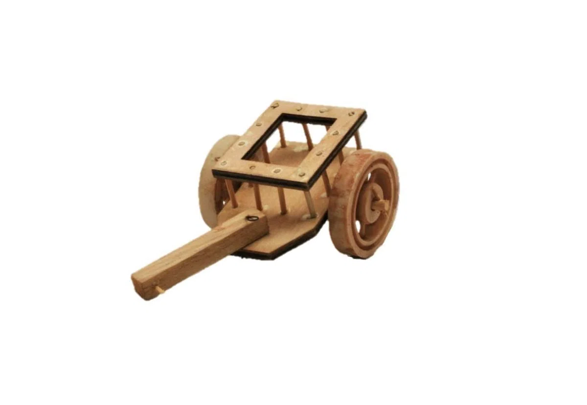 Unbekanntes Holz Zubehör in braun für Krippenset, 6-teilig, inkl. Brunnen/Holzstapel