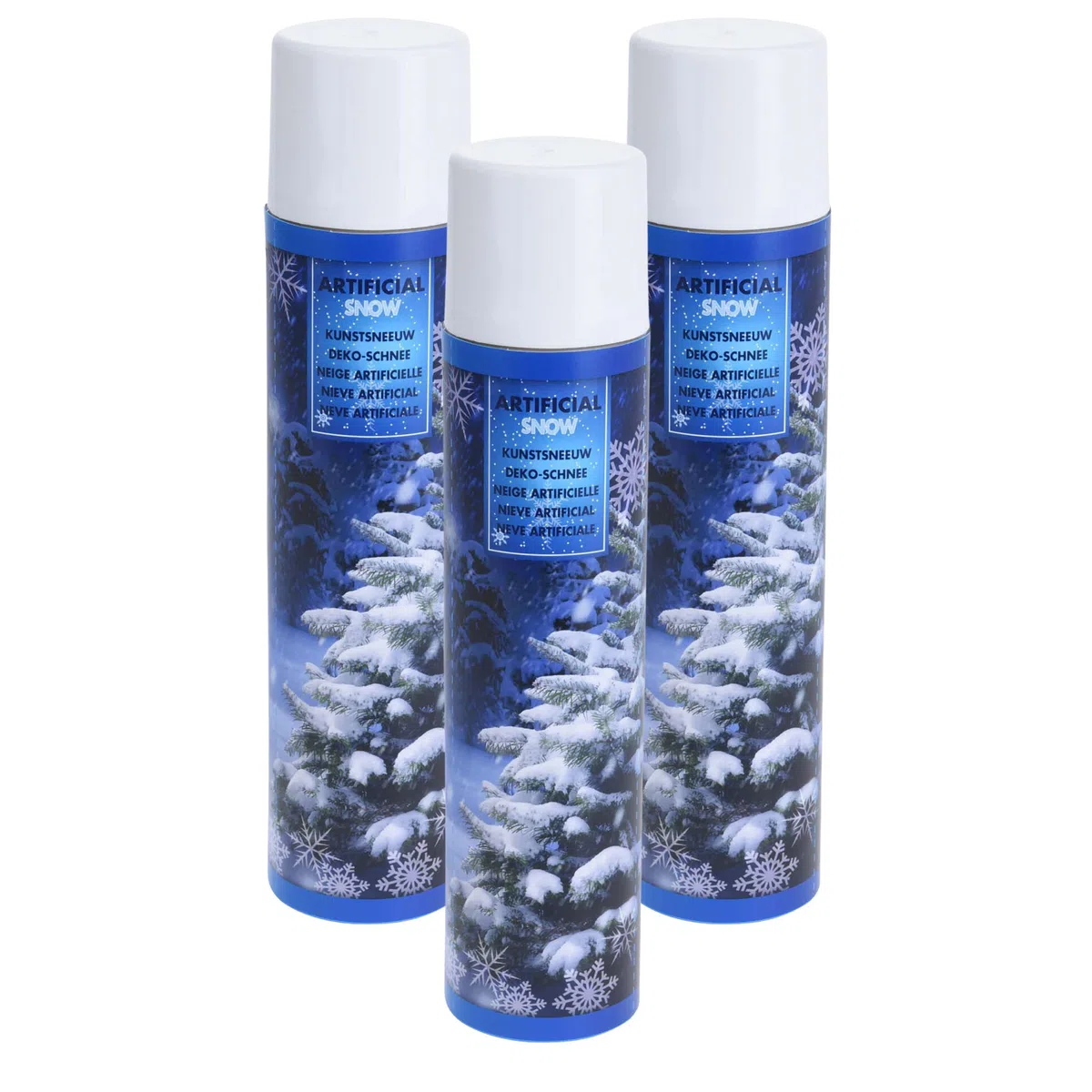 3 tlg. Set Schneespray zum Dekorieren - Dekospray - 3 x 300 ml | Dekoschnee - Kunstschnee