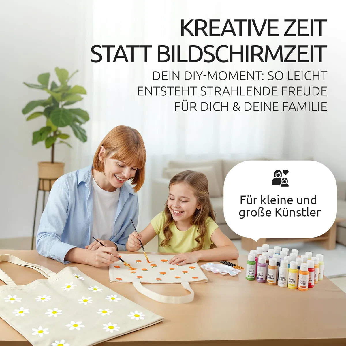 Premium 24x60ml Stoffmalfarben waschfest - Textilfarbe waschmaschinenfest - Stofffarben waschfest - Fabric Paint Textilfarben Stofffarbe Waschmaschine Stoffmalfarbe Stoff Farbe Textilfarbe zum malen