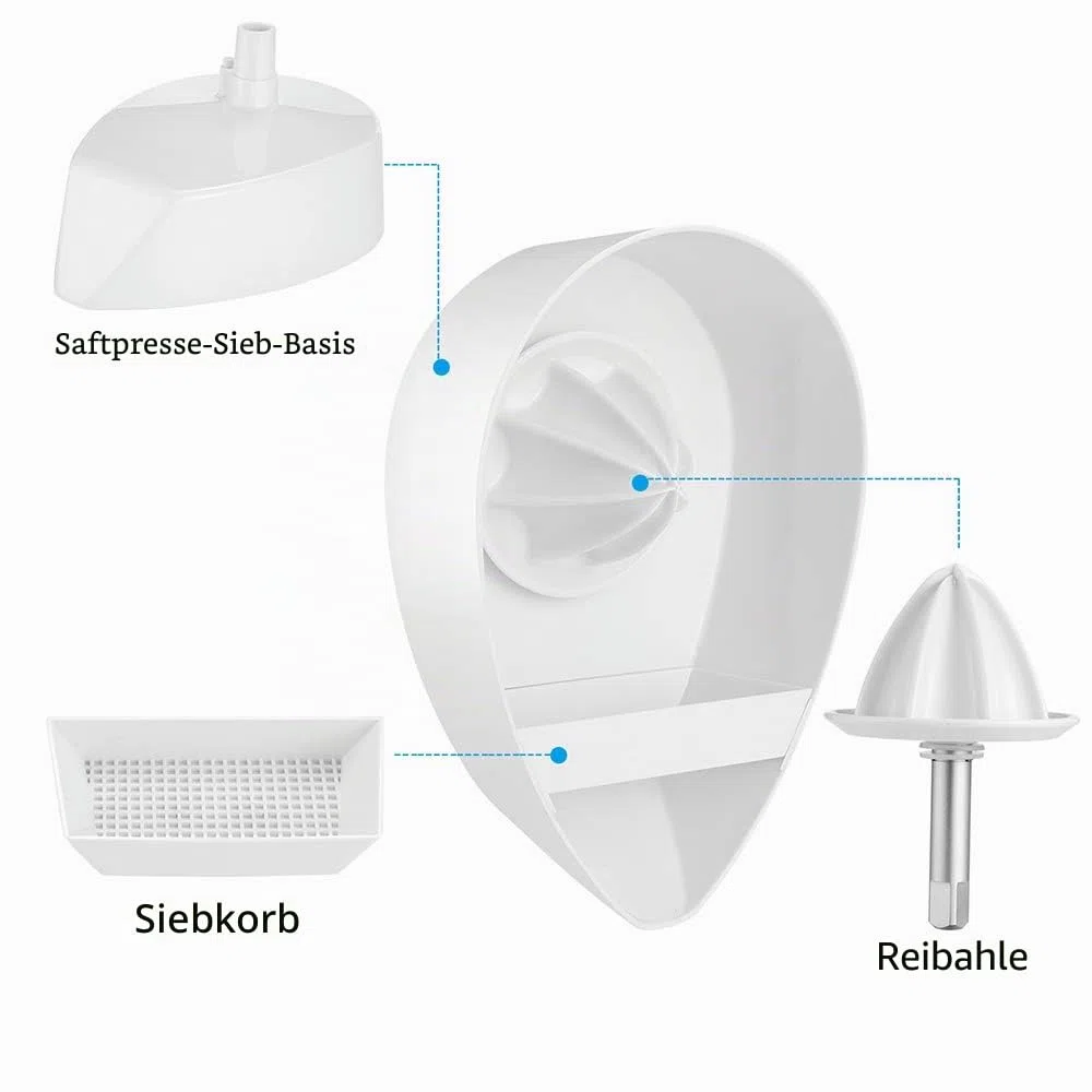 Gdrtwwh Zitrussaftpresse Aufsatz für Standmixer von KitchenAid, Zitrussaftpresse-Aufsatz für JE-Standmixer