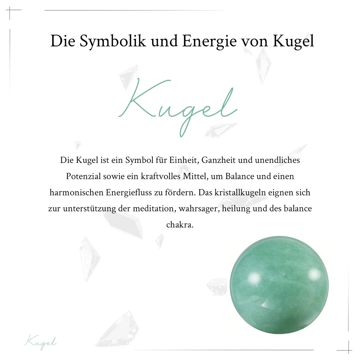 mookaitedecor Natürliche 40mm grüne Aventurin Kristallkugel mit Ständer, polierte Kristall Stein Wahrsagerkugel für Meditation Divination Fengshui Heimdekoration