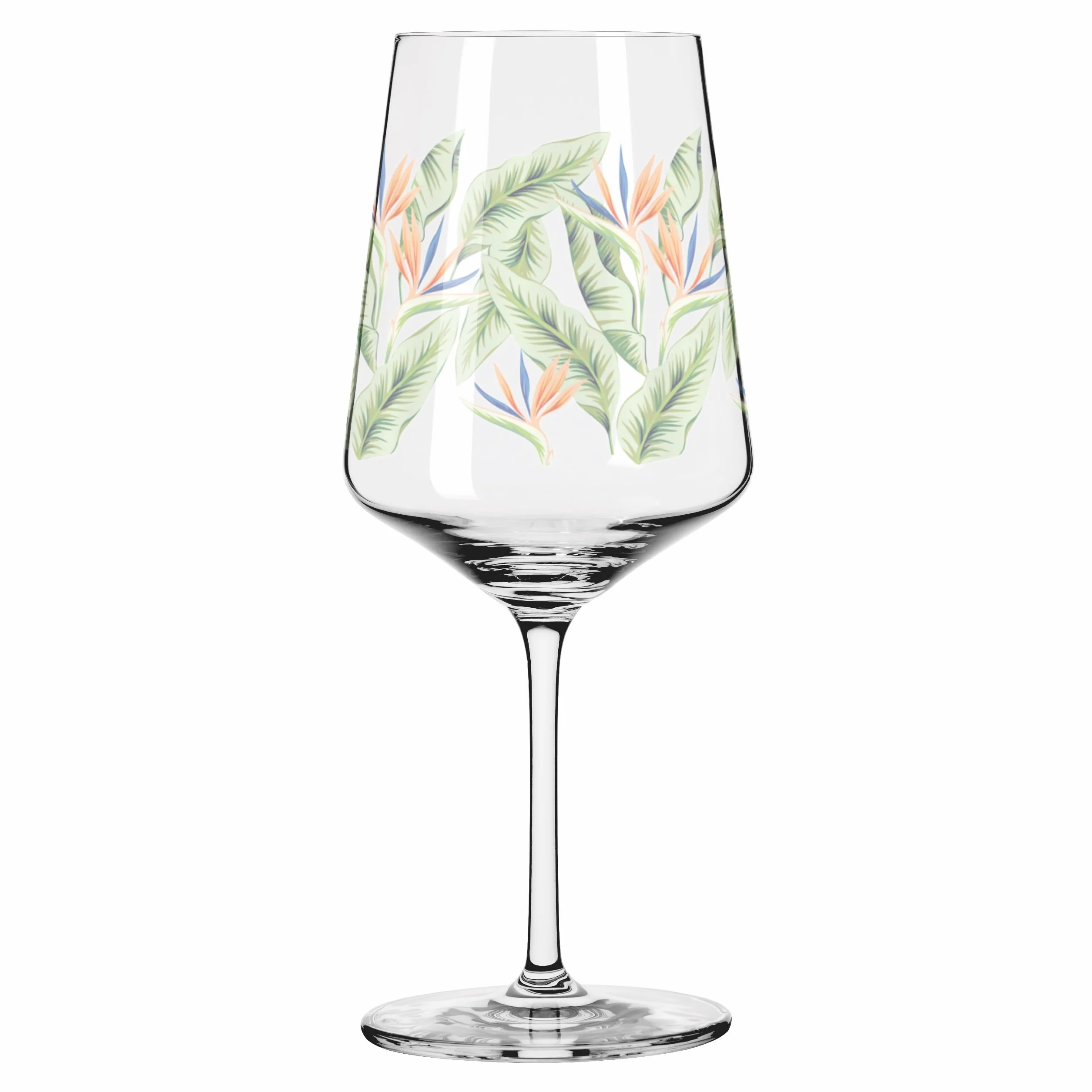 RITZENHOFF 6211001 Aperitif-Glas 2er-Set 500 ml - Serie Sommertau - floraler Stil, mehrfarbig - Made in Germany