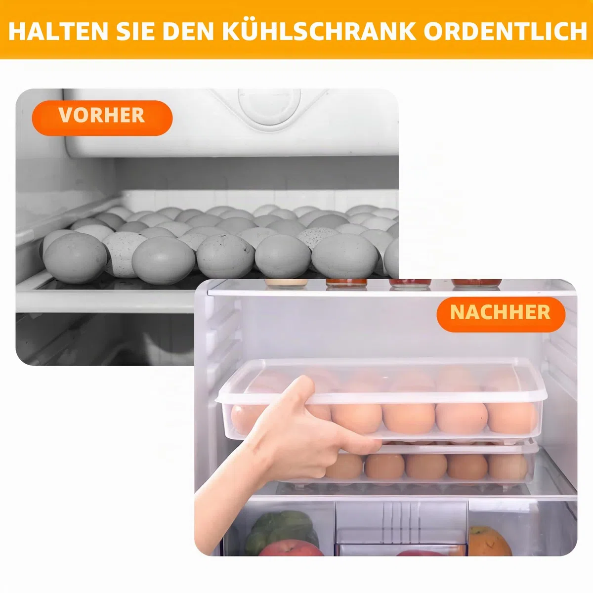 2 Set Eierschale mit Deckel, Eierträger Behälter für Teufel Eier, Ostern und Thanksgiving Party, Home Kitchen Supplies