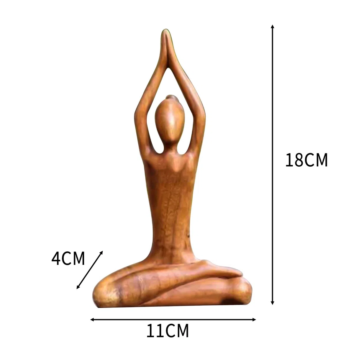 Frau Skulptur Yoga-Pose Figur,Body Talk Skulptur Yoga,Polyresin Yoga-Statuen Mädchen Arts Deko Heim Tisch Dekorative für Wohnzimmer Schlafzimmer Büro Geschenk für Yoga-Liebhaber,18cm (Stil 2)
