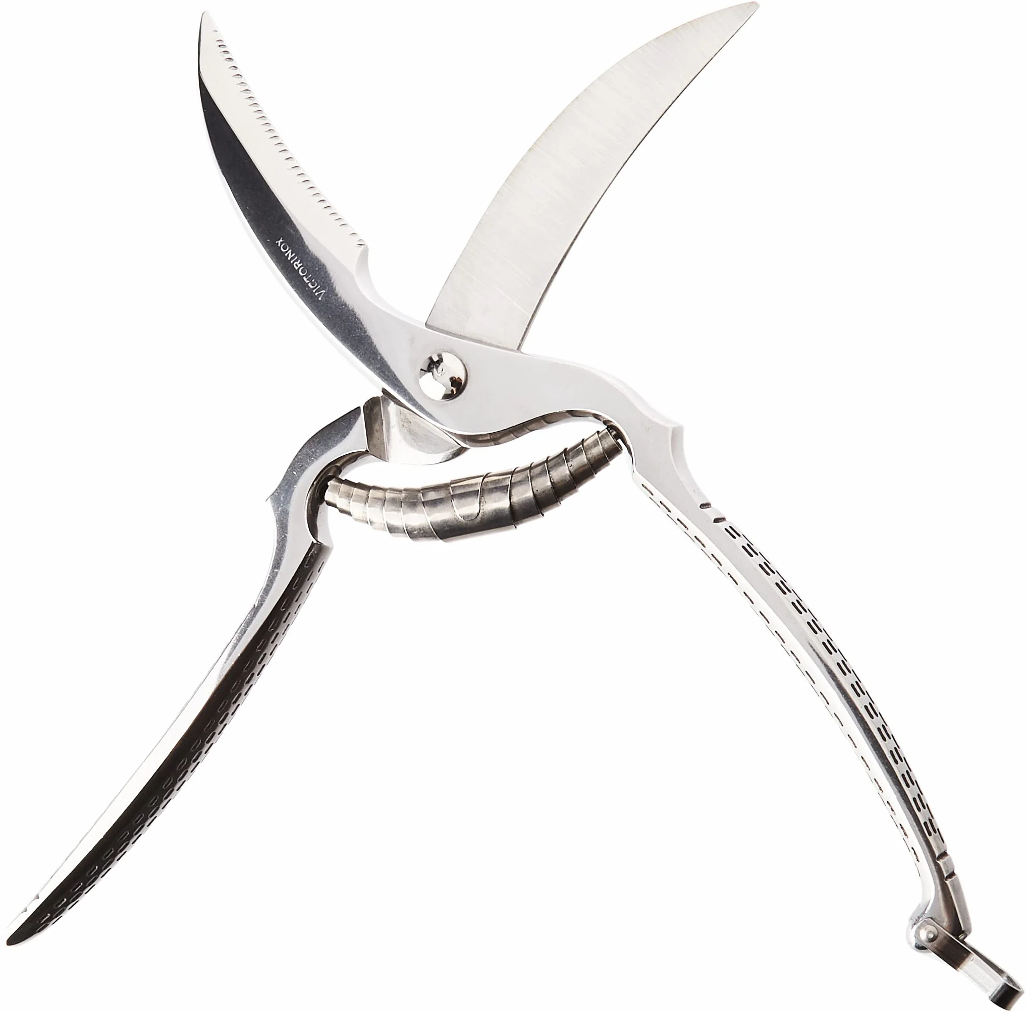 Victorinox Geflügelschere, Küchen-Schere, Extra Scharfe Klingen, Rostfreier Stahl, Metallgriff