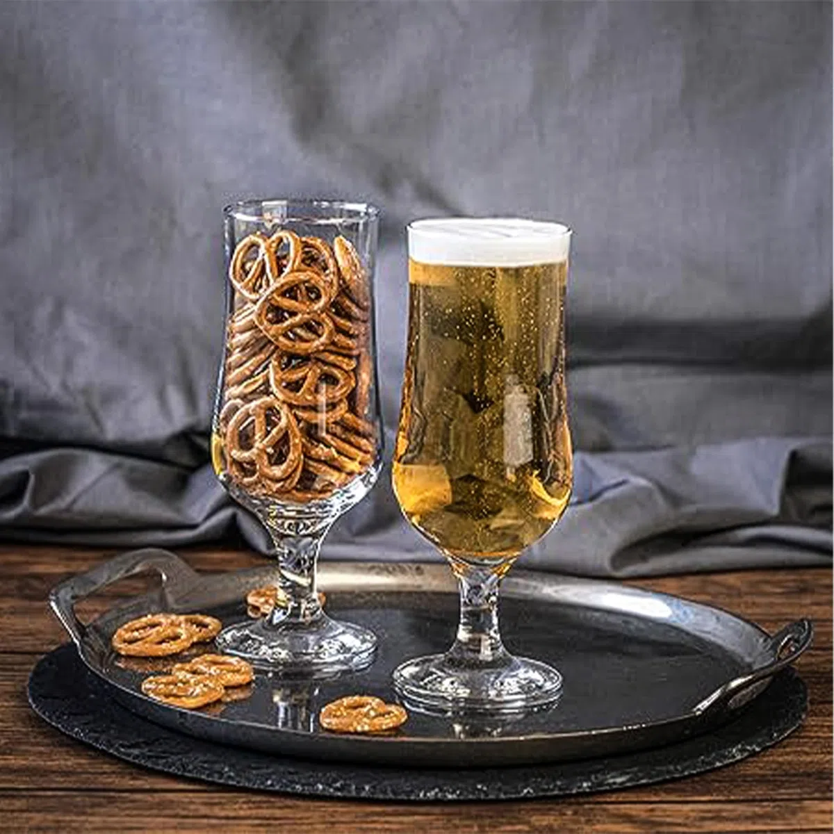 NORDIC SCHILLER Premium Cocktailgläser Set of 6, 385ml 100% BLEI FREI Hurricane Gläser, Für Eiskaffe, Cocktail, Cocktail Glas, Milchshake Glas, Pina Colada Gläser, Hurricanegläser, Biergläser