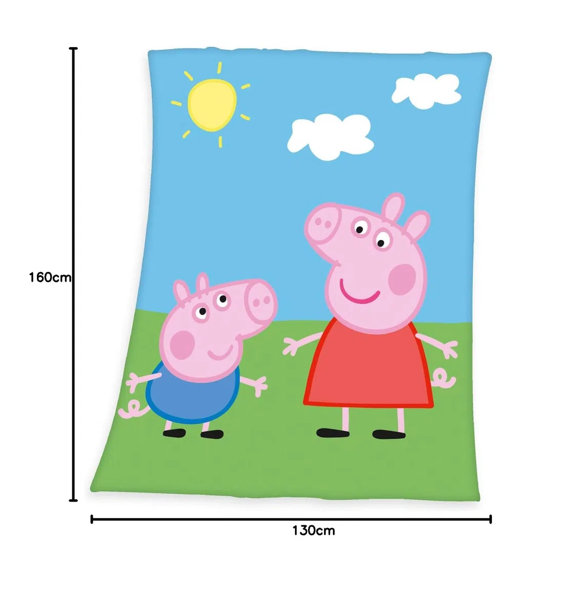 Herding Kuscheldecke, Peppa Pig, 130 x 160 cm