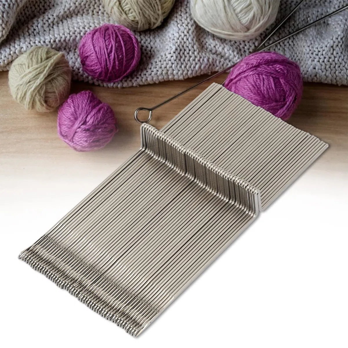 50 Stück Strickmaschinennadeln aus Stahl KR830 KR838 KR850 Zubehör Stabile Leistung Geeignete Länge für Webmaschine
