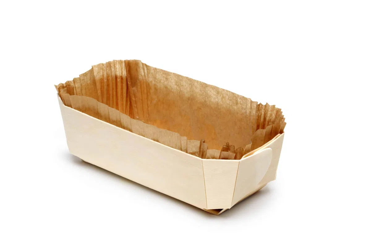 10 Stück Backform Paniwood Archiduc aus Holz – Backform aus Holz mit gefalteter Papierkassette
