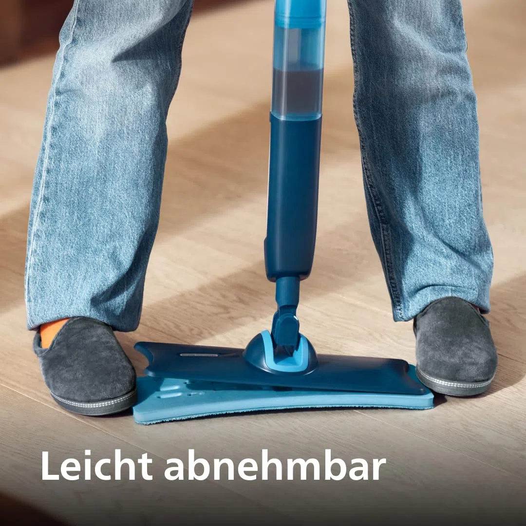 Philips OneUp Original Reinigungspad Einzelpack – Für empfindliche Hartböden, saugt Schmutzwasser auf, gibt Frischwasser ab, 50 % schnellere Trocknung, waschbar, bis zu 6 Monate nutzbar (XV1882/10)