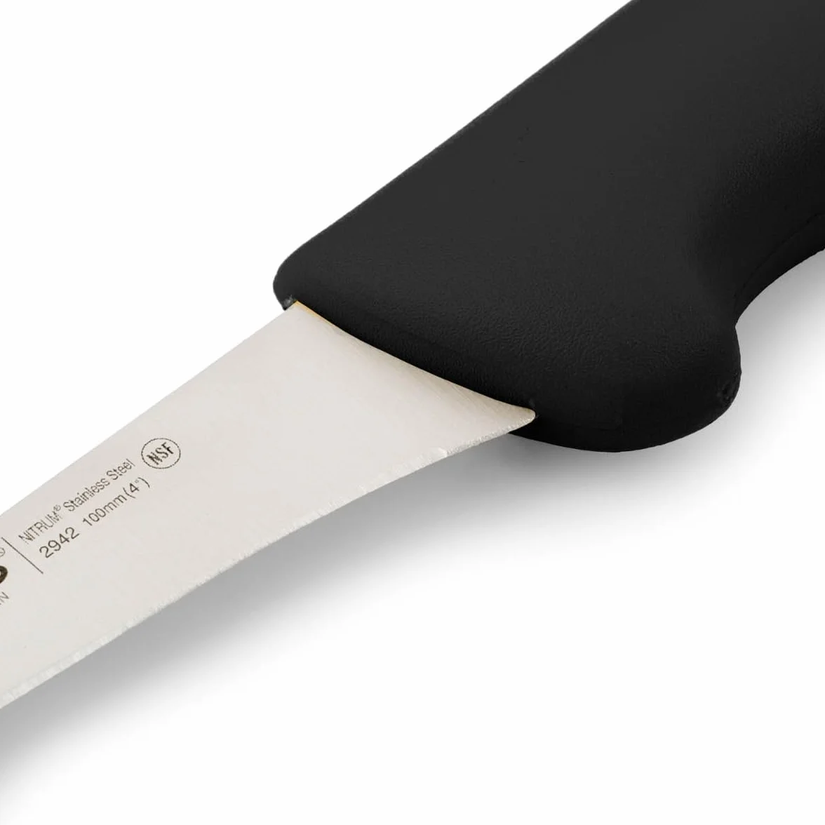 Arcos Profi-Ausbeinmesser - Edelstahlklinge NITRUM 100 mm - Schwarzer Polypropylen-Griff - Perfekt zum Entbeinen von Fleisch - Serie 2900