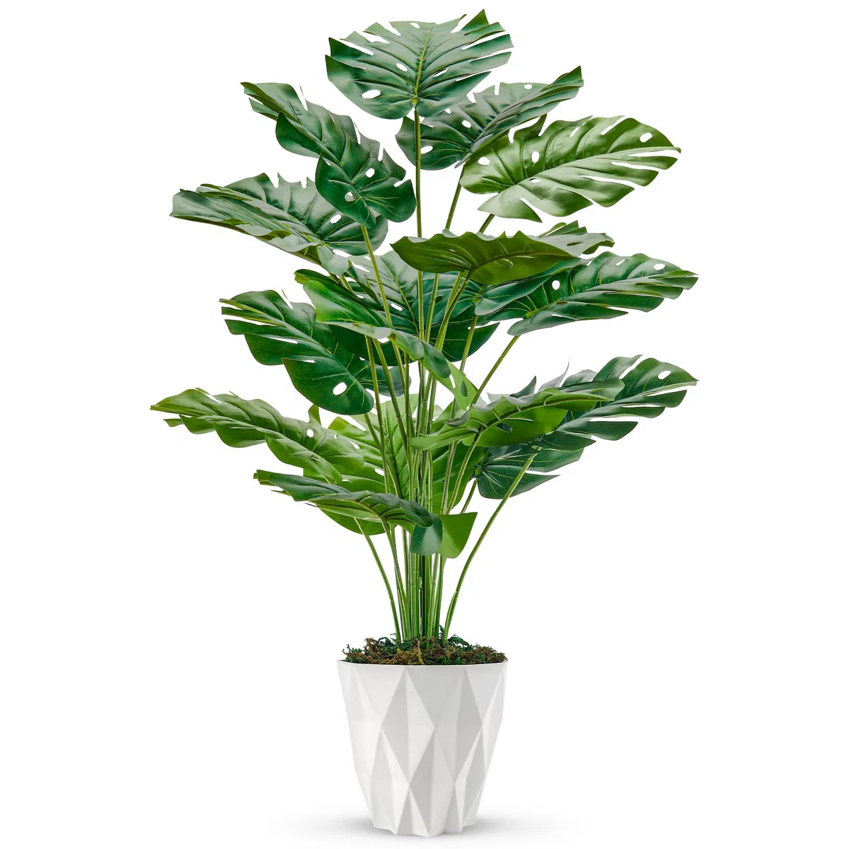 Der Rose Kunstpflanze Künstliche Pflanzen Wie Echt 71 cm Kunstpflanzen Groß Fake Plant für Wohnzimmer Badezimmer Schlafzimmer Zimmer Balkon Deko