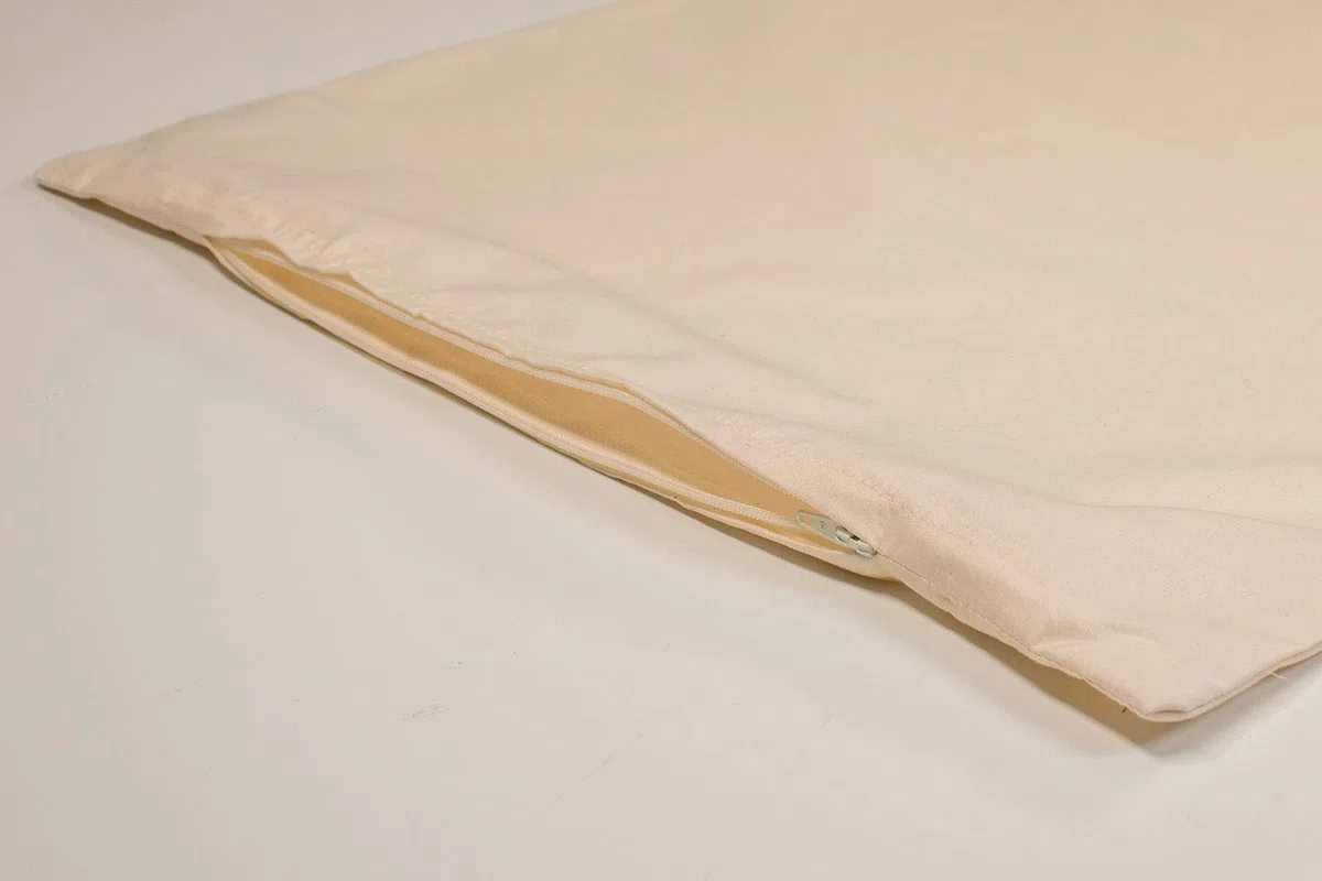 Bio-Perkal, Inlett 40x80cm, mit Reißverschluss, ideal für Selberfüller von Kopfkissen z.B. mit Dinkelspelz, Hirse oder Buchweizenschalen 80x40cm