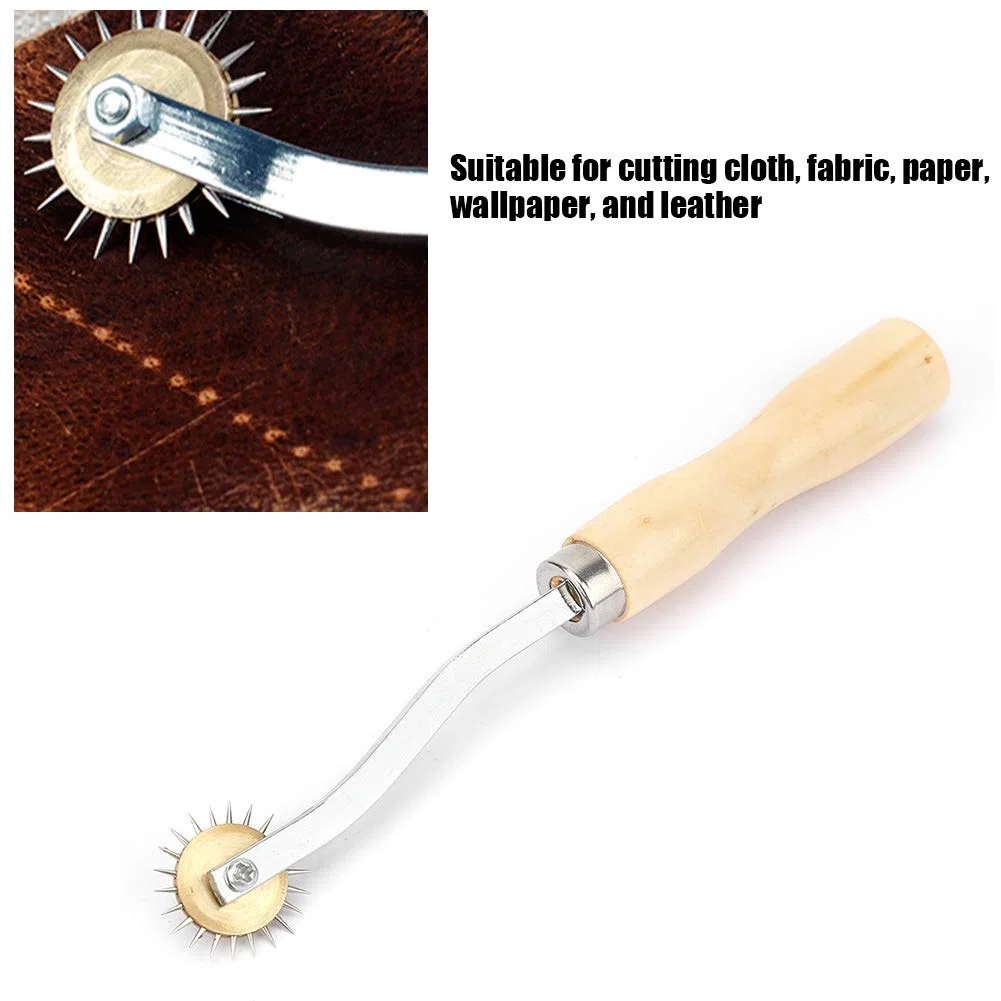 3 Stücke Holzgriff Tracing Stoff Handwerk Nährad DIY Leder Papierrad Stoff Handwerk Nährad Stichmarker Schneidwerkzeug