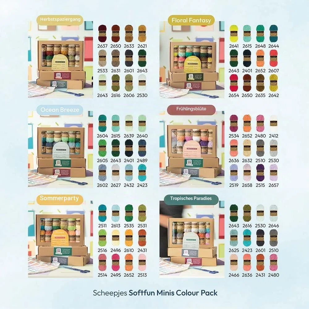 Scheepjes Softfun Colour Pack 12x20g - Ocean Breeze