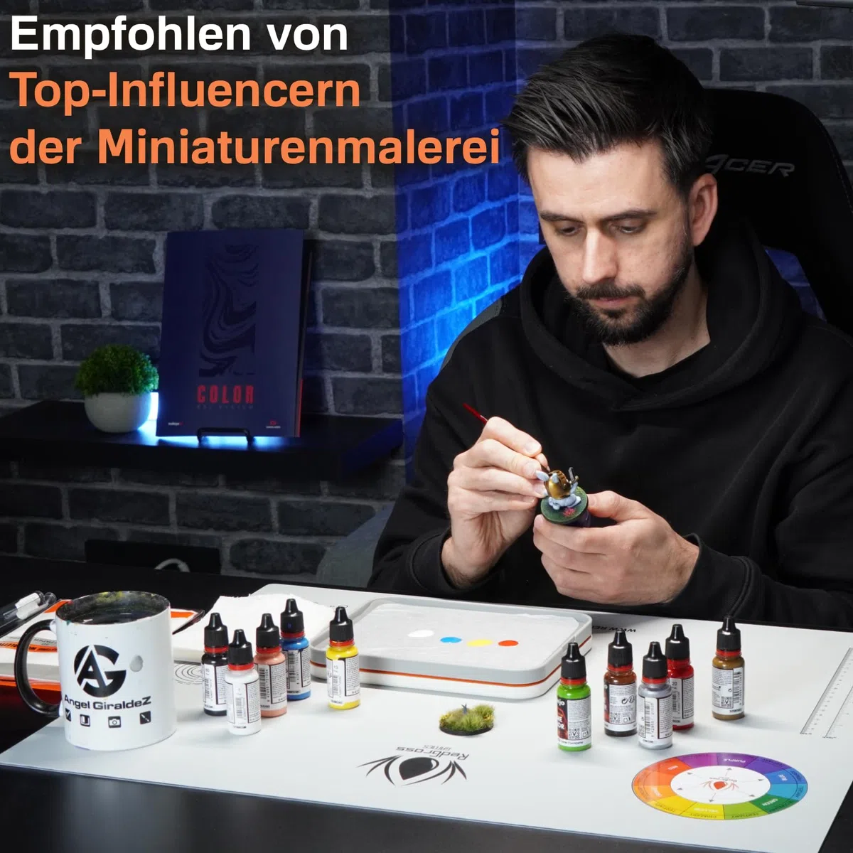 Redgrassgames Everalstung Nasspalette Painter Lite, 50 Blatt/2 x Schaumstoff - Die Original Nasspalette für Miniaturmalerei, von professionellen Malern empfohlen