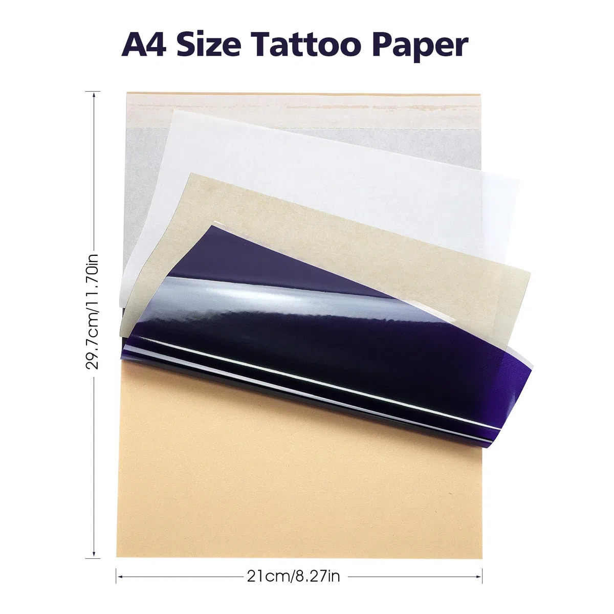 100 Blätter Tattoo Transferpapier Tattoo Papier, A4 Tattoo Stencil Papier Tattoo Transfer Papier, Schablonenpapier Stencil Papier Matritzenpapier für Tattoos