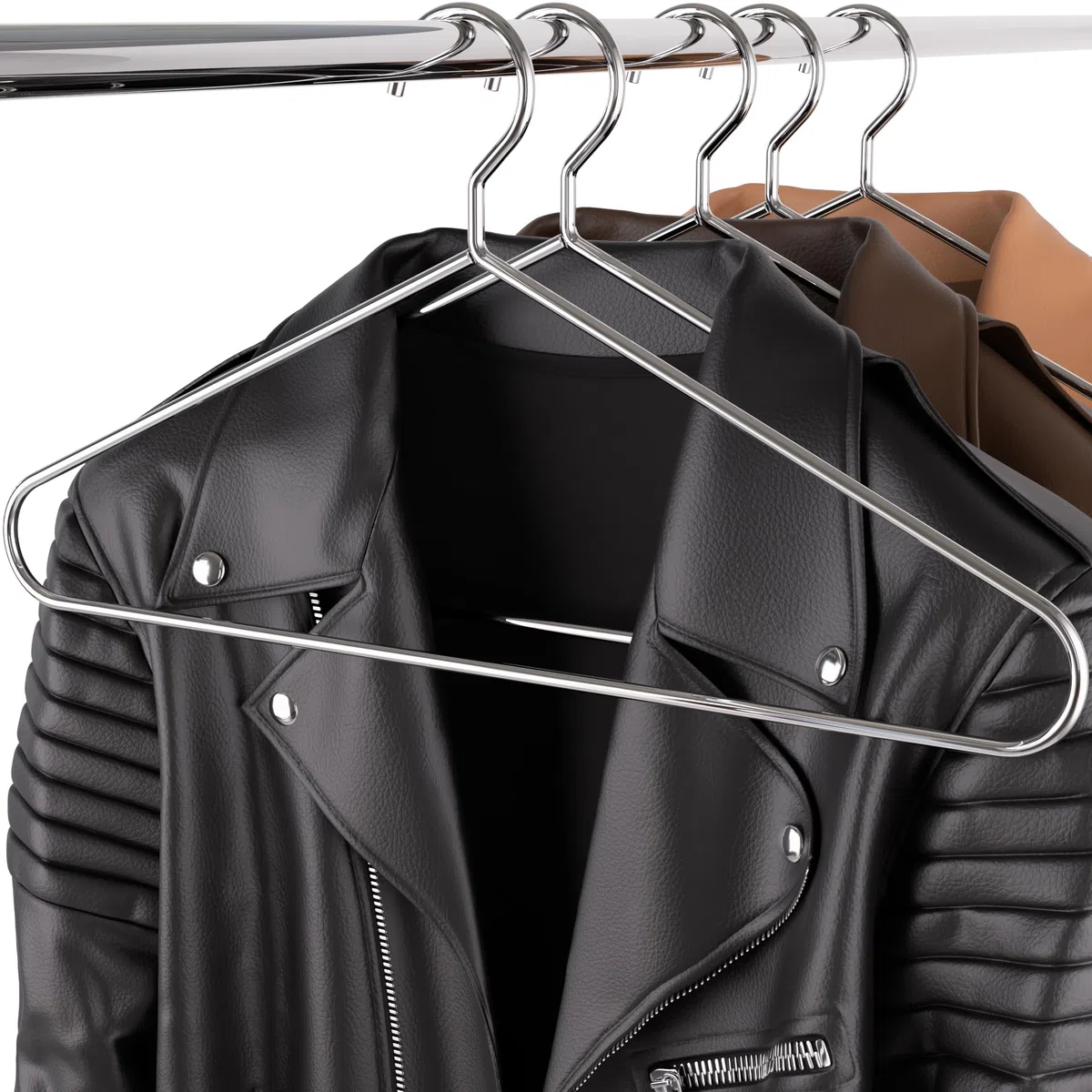 Hangerworld 10 Stabile verchromte Metall-Kleiderbügel 45cm Robust Ideal für Anzüge Jacken Mantel