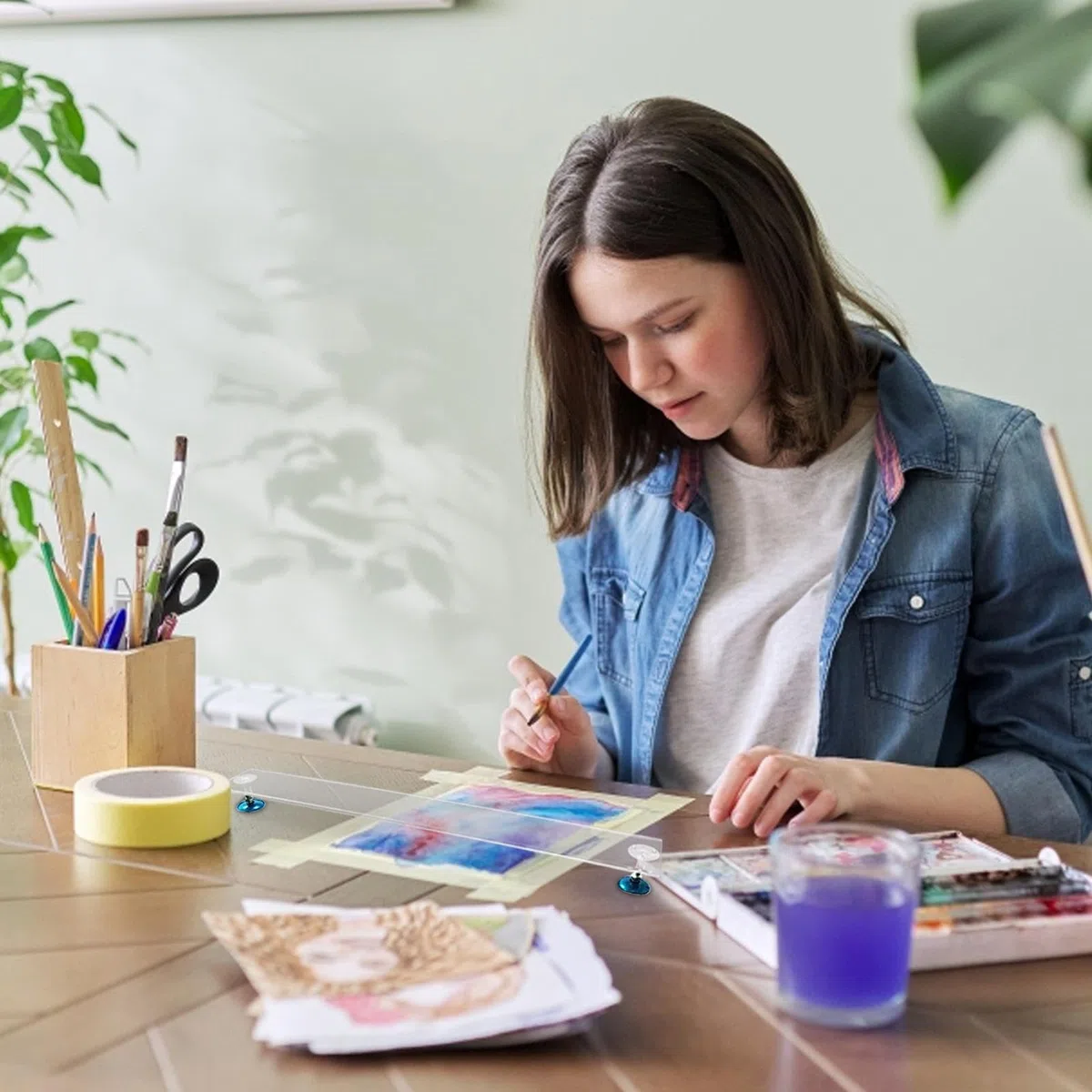 Handauflage Malerei - Werkzeug Bietet Hervorragende Unterstützung, Lange Sitzungen Detailliertes Arbeiten | Verstellbare Acryl Transparente Armstütze Für Schüler, Maler