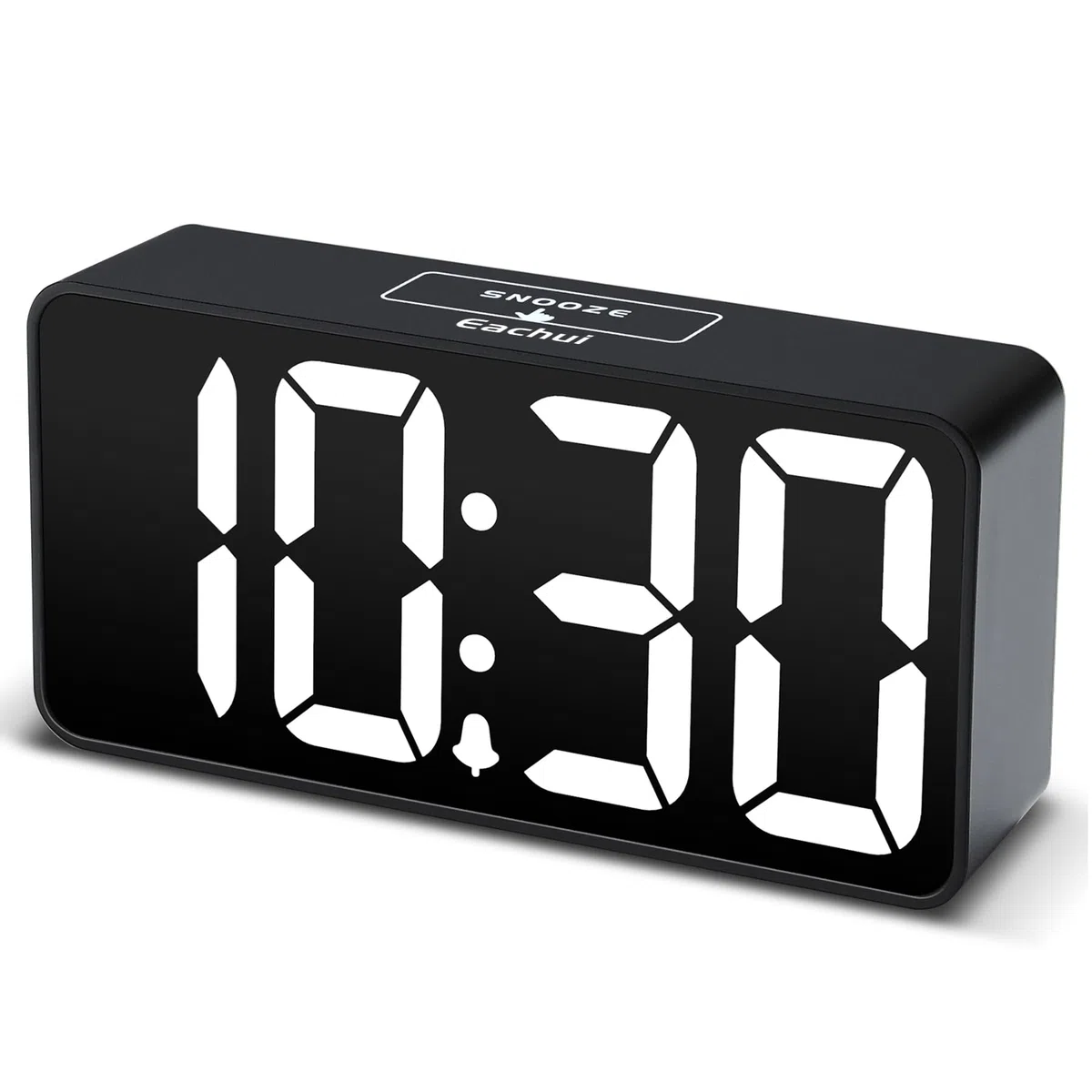 Eachui LED Wecker Digital mit Große Ziffern RGB Farbig für Kinder | USB-Ladeanschluss, Große Ziffern Display, Helligkeit und Lautstärke Regelbar, Snooze, 12/24HR, Netzbetrieben