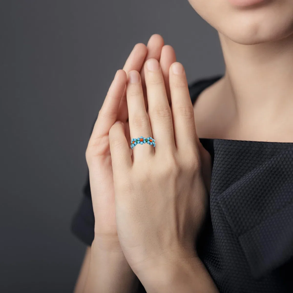 VALICLUD 5 Stück Damen-Blumenringe Mit Perlen Kreative Verstellbare Böhmische Schmuckringe Für Party Hochzeit Und Junggesellinnenabschied