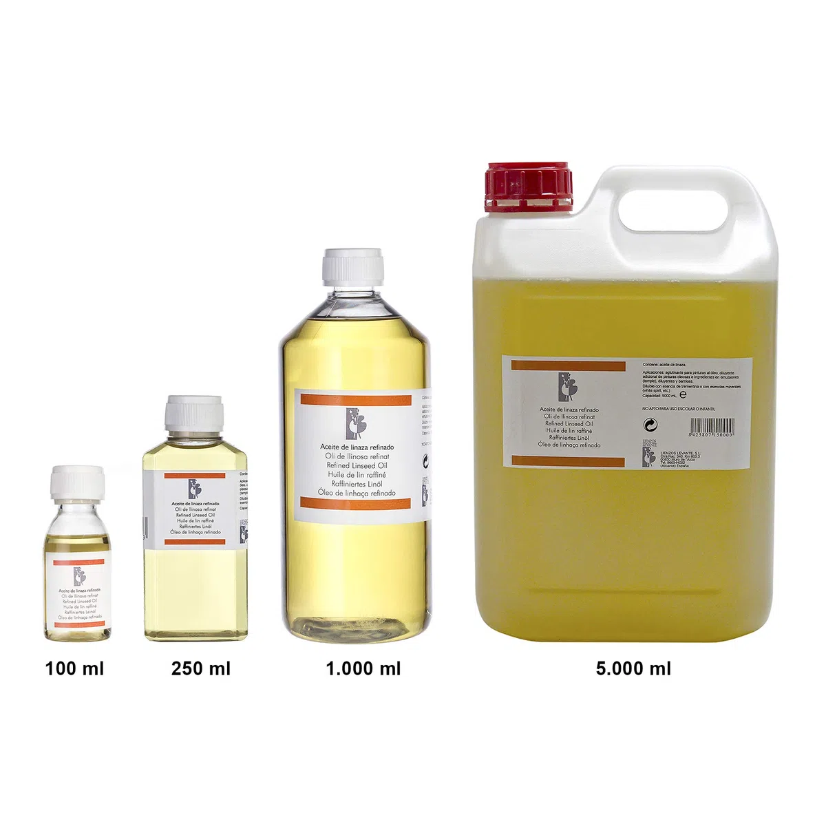 Lienzos Levante 0310144001 - Verfeinertes Leinöl, 1000 ml Flasche