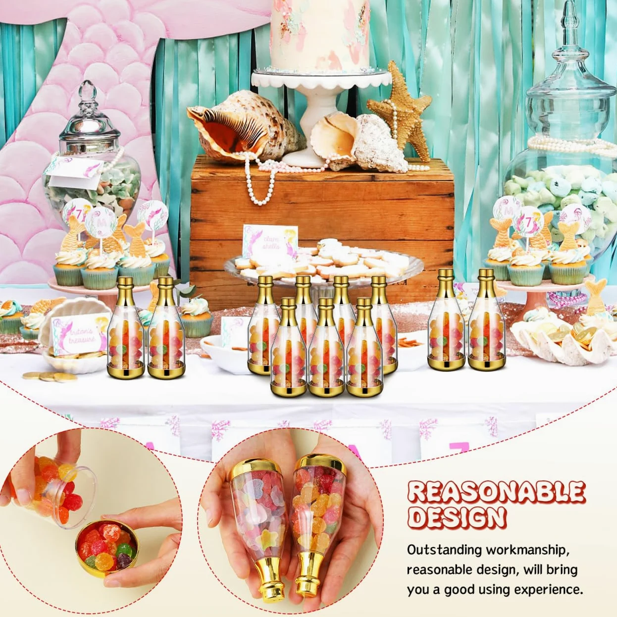 20stücke Mini Champagner Flasche Candy Box Kreative Hochzeits Und Party-geschenkverpackungen Für Süßigkeiten Und Kleine