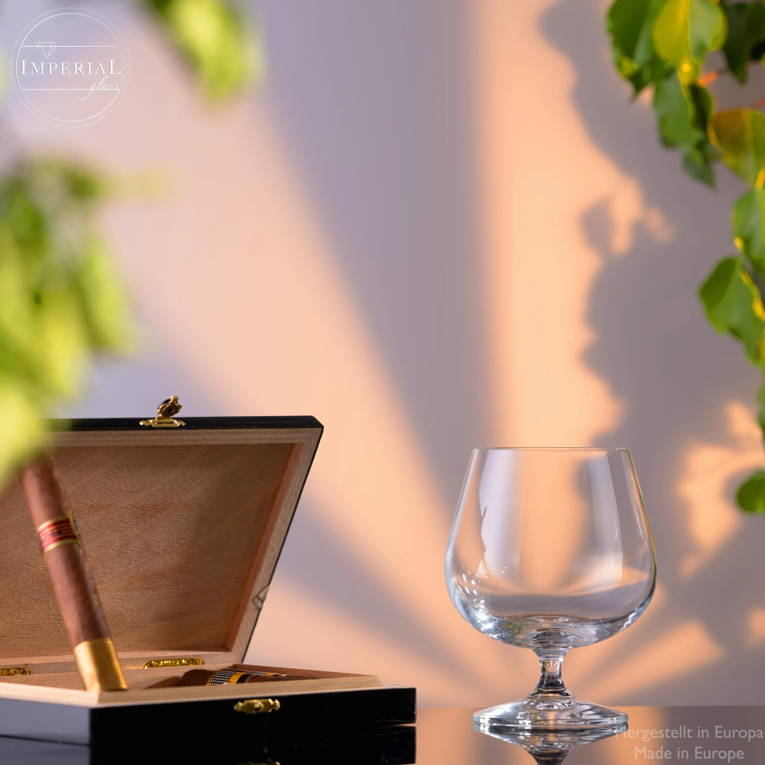 Cognacgläser 480ml 2er Set Cognac Schwenker aus Crystalline Glas bauchige Weinbrandschwenker spülmaschinenfest