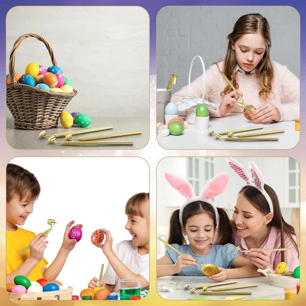 Set mit 3 Heißwachs-Zeichenstiften, Geeignet für Dekorative Künste für Ostereier, Pysanky-Zubehör