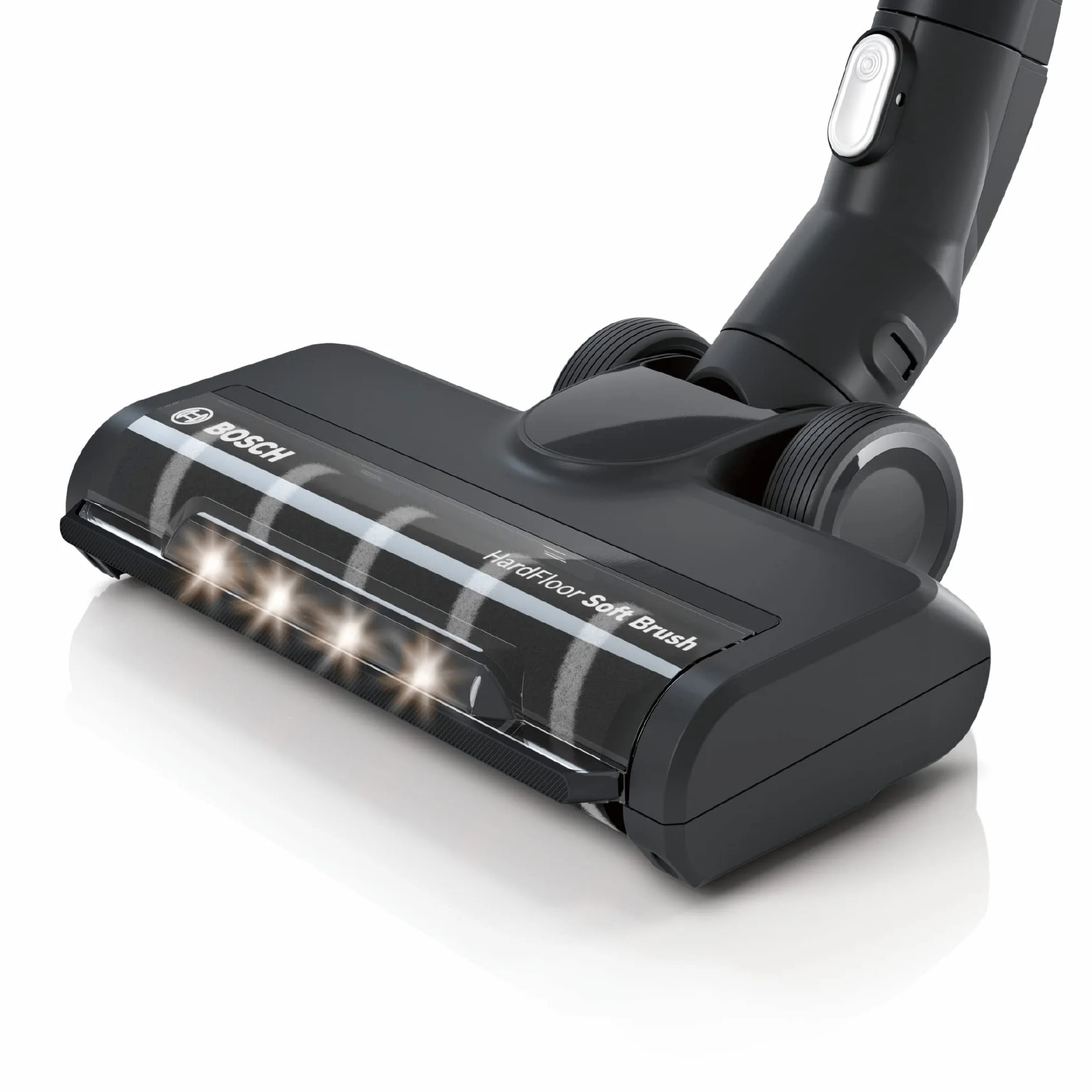 Bosch Hartboden-Softdüse mit LED-Beleuchtung BHZUHFN, geeignet für Unlimited 6, 7 und 8 Akku-Staubsauger, ideal für Parkett und Fliesen, sanfte Reinigung, Original-Zubehör, langlebig, schwarz