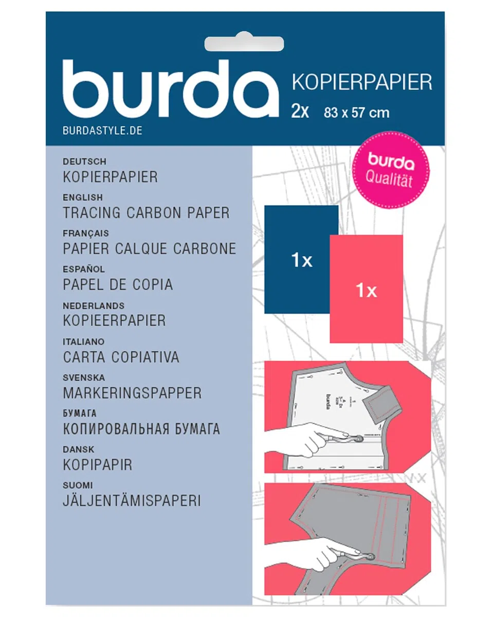 Kombi-Pack: Kopierpapier blau/rot und weiß/gelb
