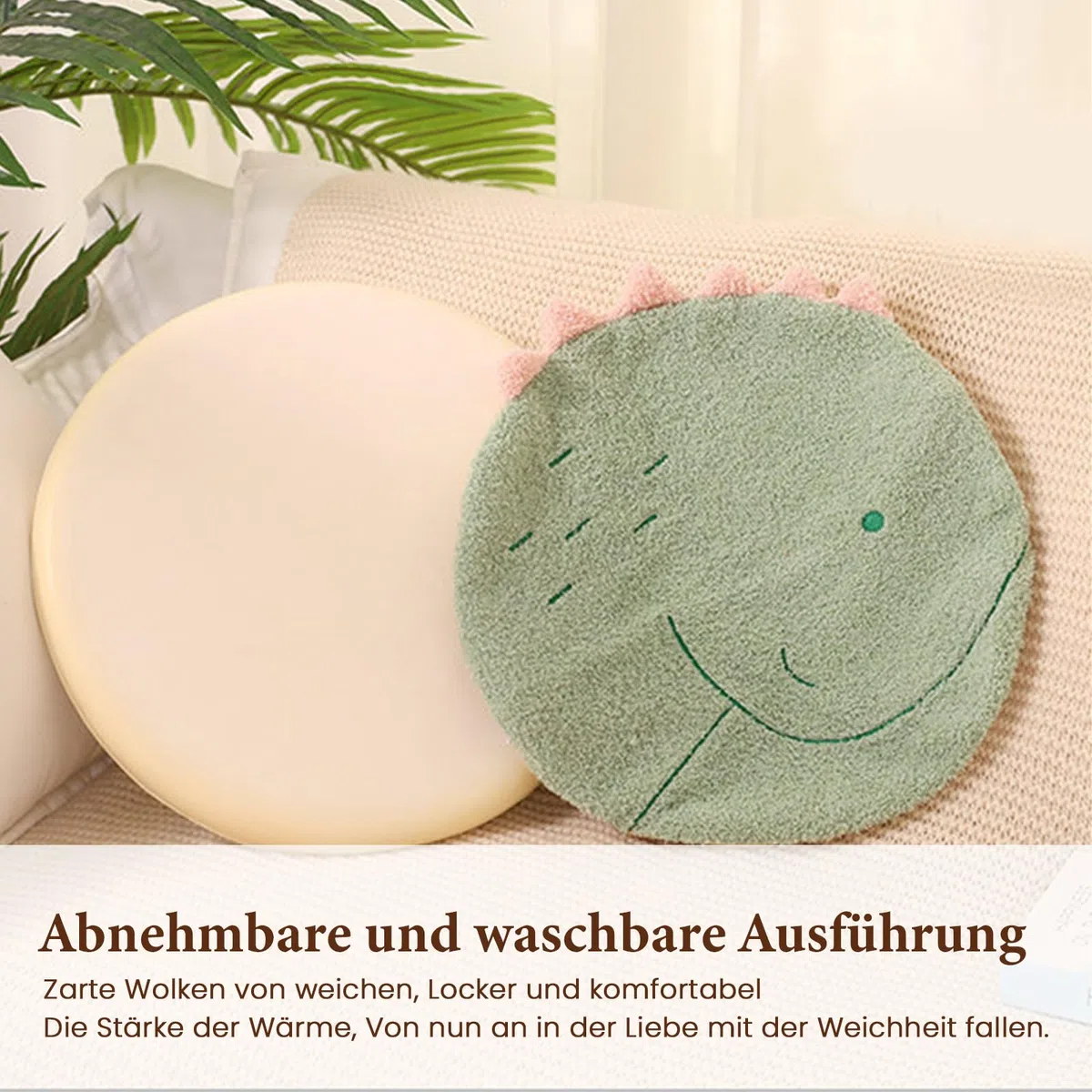 Sarah Duke Sitzkissen Kinder, Rund Stuhlkissen Cartoon Tier Bodenkissen Kinder Stuhl Sitzpolster, Tatami Sitz Auflage Memory-Schaum Sitzkissen für Kindergärten Kinderzimmer Deko (Seelöwe)