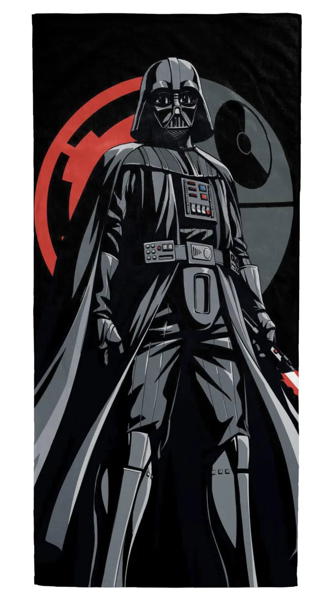 Jay Franco Star Wars Handtuch mit Darth Vader - Für Bad, Strand & Pool - 71 cm x 147 cm