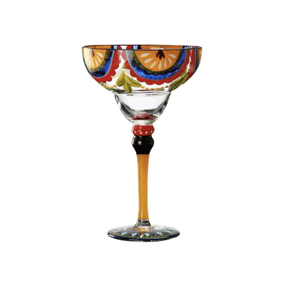 Supercap - Margarita-Gläser, mundgeblasene Gläser für Cocktails, klassische Bargläser, perfekt für Zuhause, Restaurants und Partys, 1 Stück (fruit)