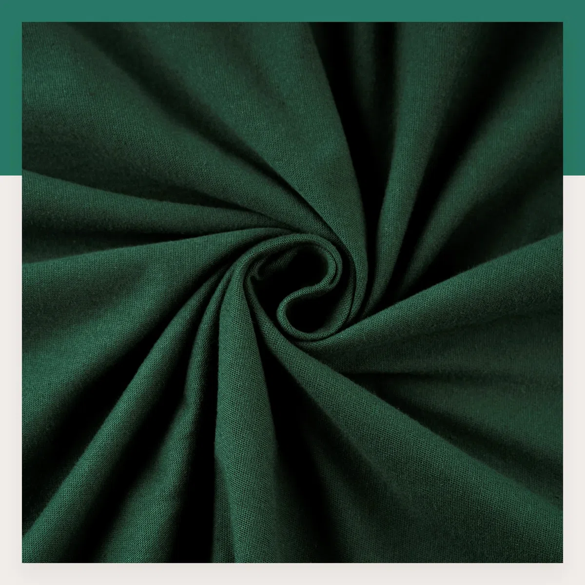 VelvetHome Spannbettlaken 140x200cm 100% gekämmte Baumwolle, Jersey Spannbetttuch für Matratzen bis 25 cm Höhe, Oeko-Tex Zertifiziert, bügelfrei, elastisch, atmungsaktiv, weich, Dunkelgrün