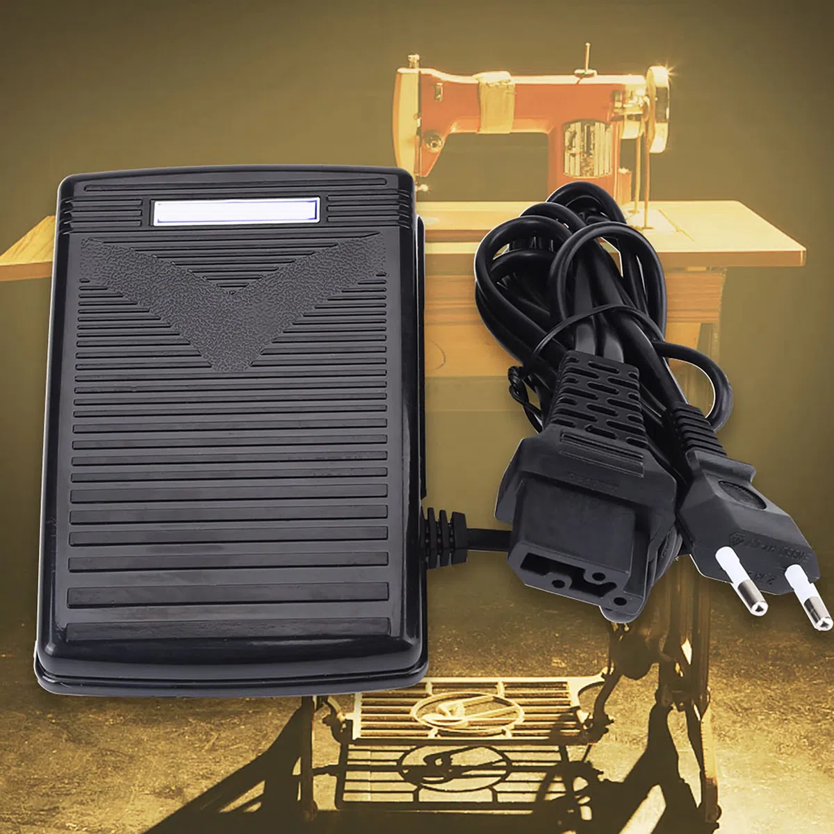 Nähmaschine Fußsteuerpedal Fußgeschwindigkeitssteuerpedal mit Kabel für Heimnähmaschine