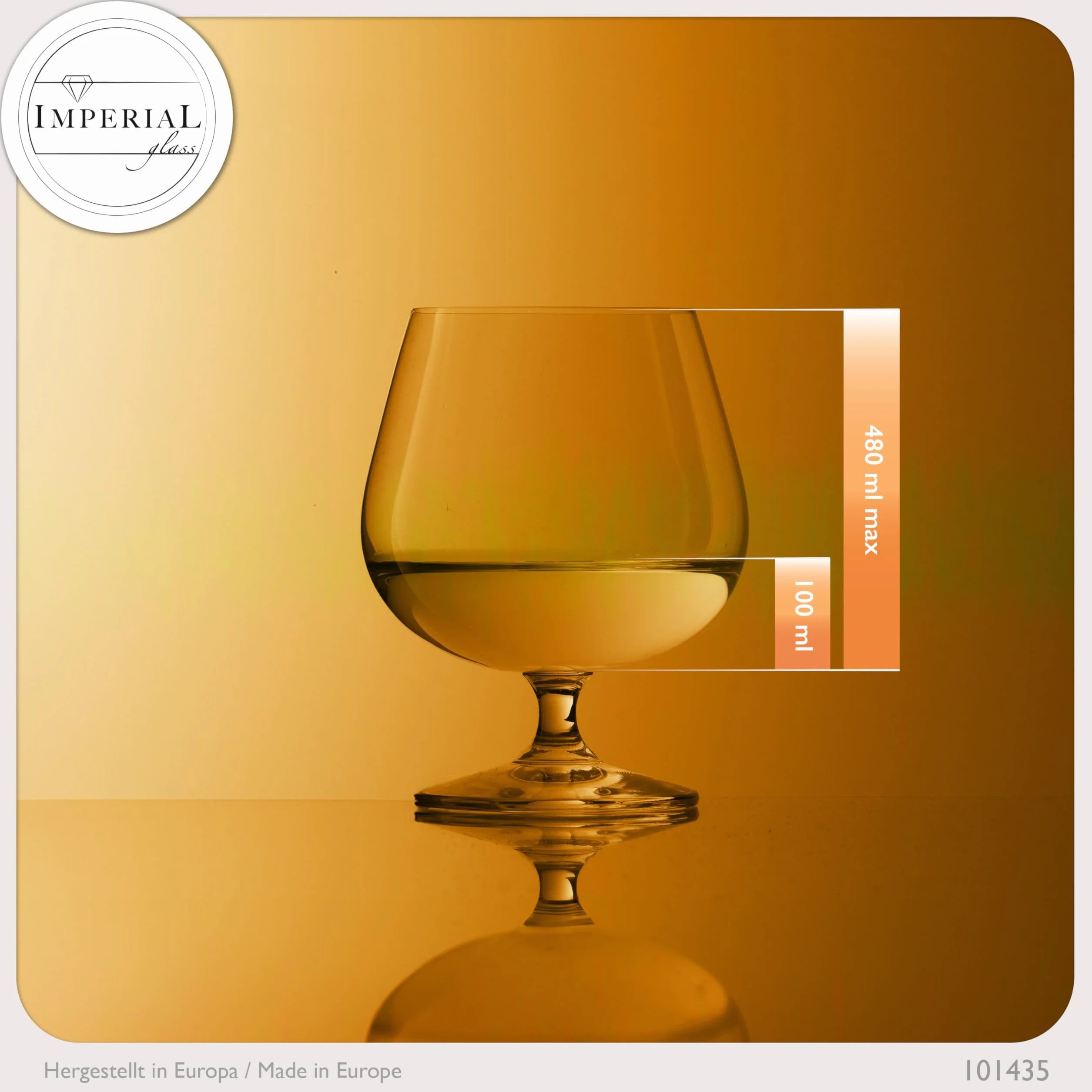 Cognacgläser 480ml 2er Set Cognac Schwenker aus Crystalline Glas bauchige Weinbrandschwenker spülmaschinenfest