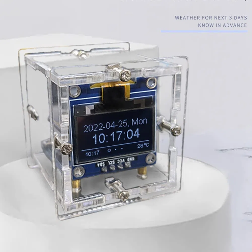ESP8266 DIY Electronic Kit Mini Clock OLED Display mit DIY LöTprojekt