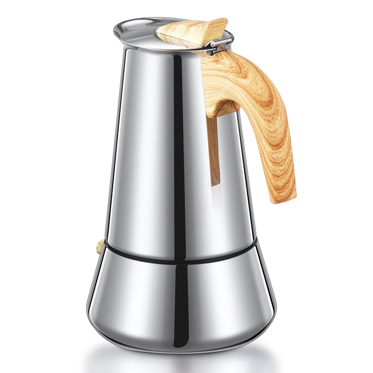 Yabano Mokkakanne, 6 Tassen Edelstahl Herd Espressokocher für Induktion, 350 ml italienische Kaffeemaschine für Gas- und Elektroherde, langlebige Espressokanne für Zuhause & Camping