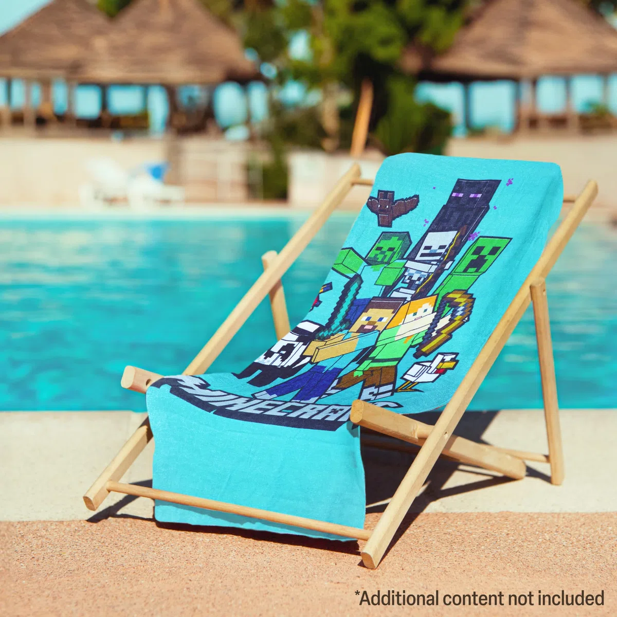 Minecraft Handtuch Kinder Teenagers Badetuch Absorbierend Creeper Strandtuch Baumwolle Duschtuch 70x140 cm für Schwimmen Baden Reise Zubehör