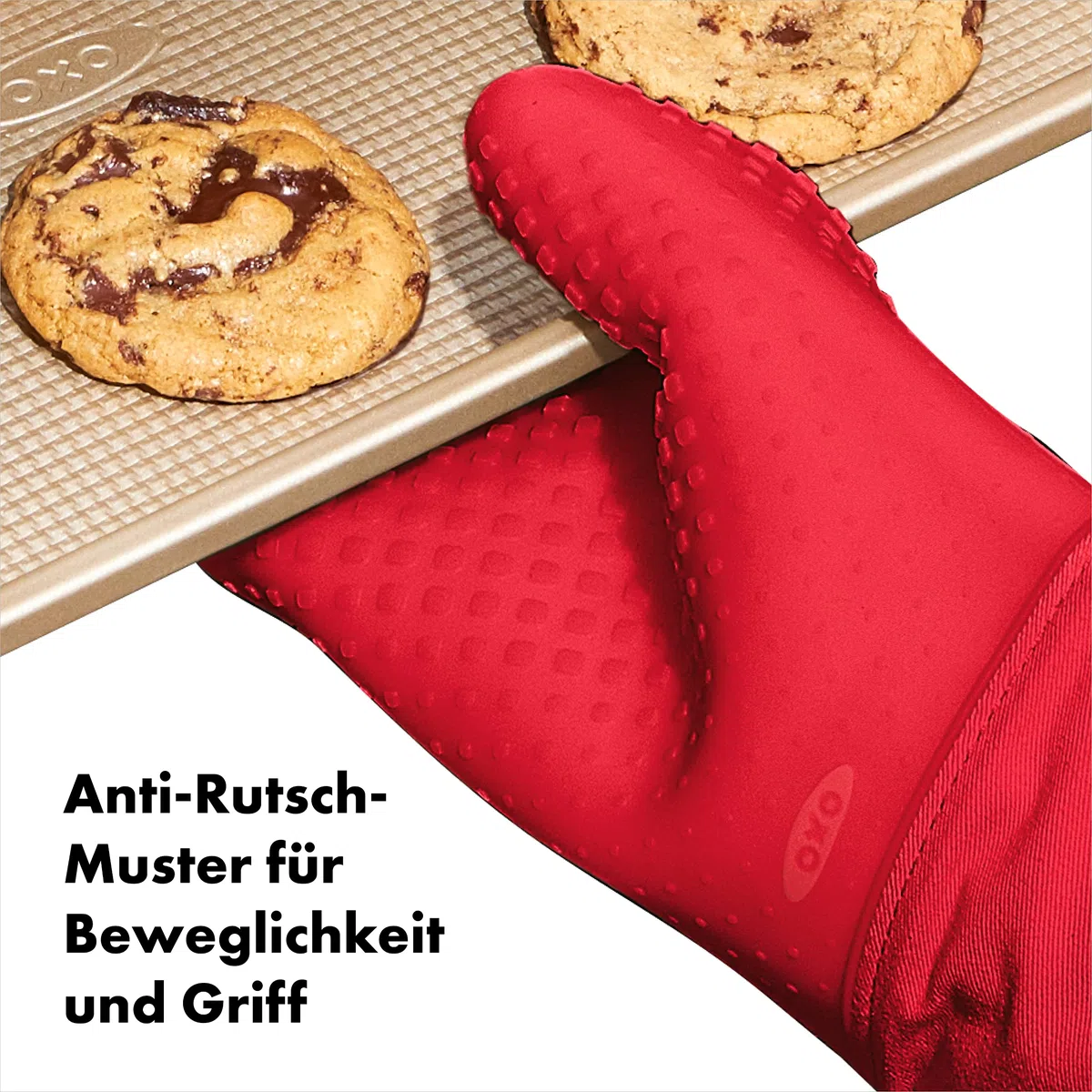 OXO Good Grips Ofenhandschuh aus Silikon – Rot