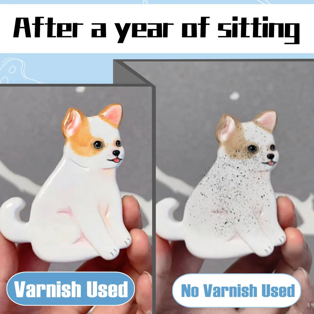 100ml Air Dry Clay Glaze, Air Dry Clay Varnish Can Not Only Used to Prevent Clay Cracking, Scratches, and Wear,It Can Also Having a Glossy Glaze Effect (Gloss)