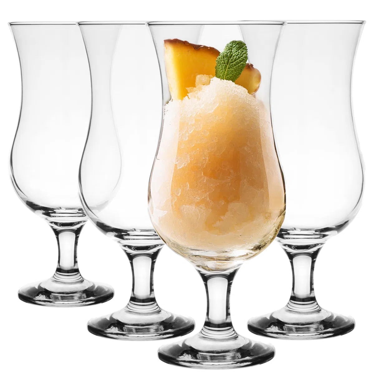 Glasmark KROSNO 1992 Cocktailgläser Set Gläser 4 Stück Trinkgläser Cocktail Transparent Spülmaschinenfest 350 ml, Durchsichtig