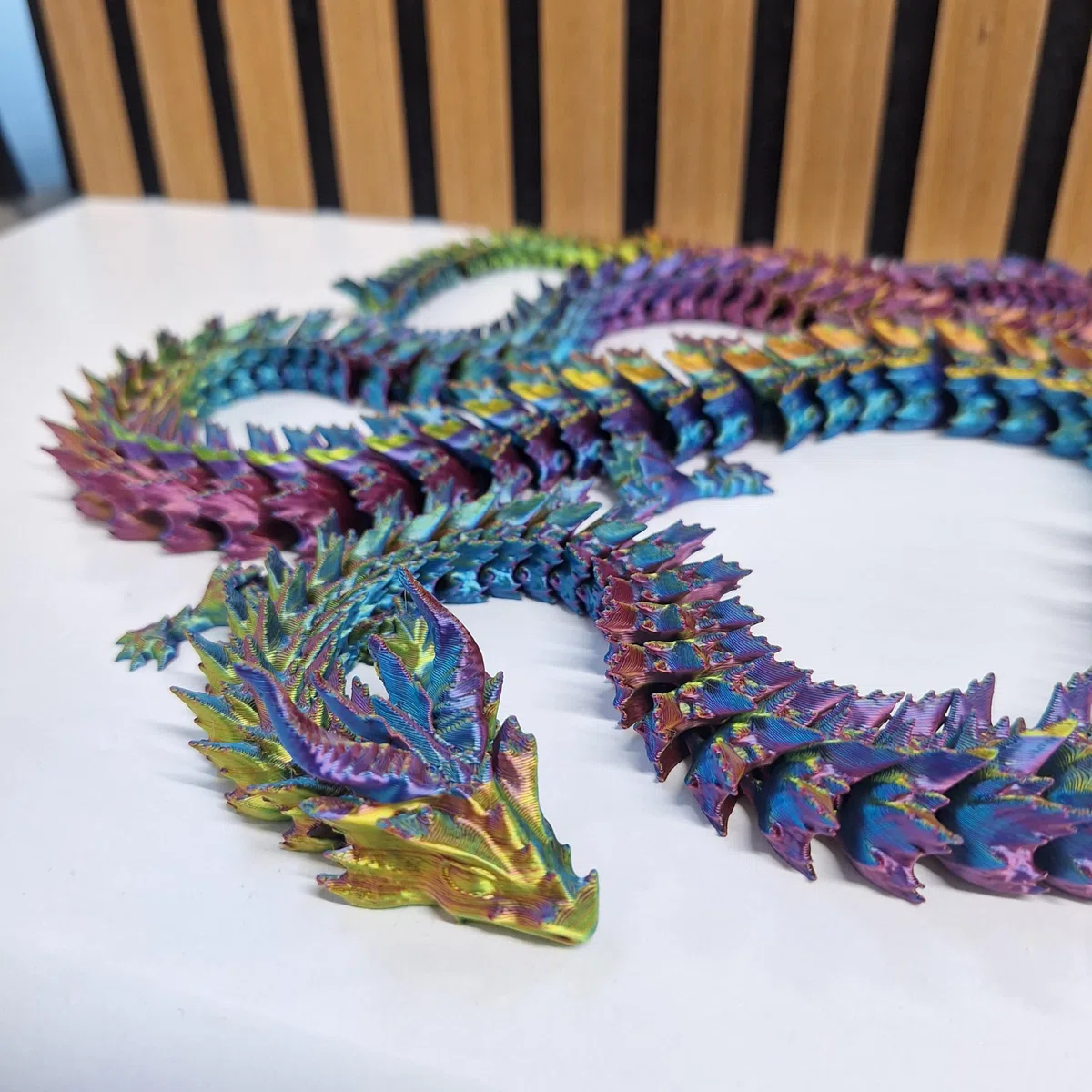 Generisch 3D Gedruckter Drache 126 cm – Bewegliche Drachen Figur – Fantasy Deko & Sammlerstück – Articulated Dragon