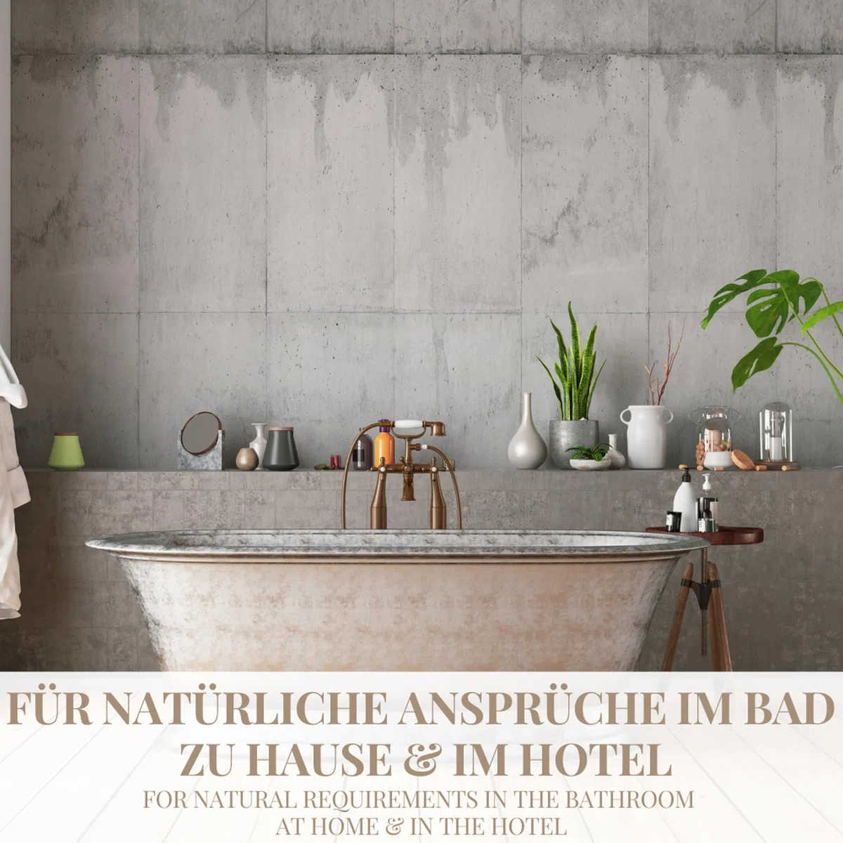 Carenesse Badvorleger 2er Set 50 x 70 cm Natur I 100% ungebleichte & ungefärbte natürliche Baumwolle Öko-Tex 100 I Saugstarke Badematte I Badematten Set mit Waffelmuster I Duschvorleger
