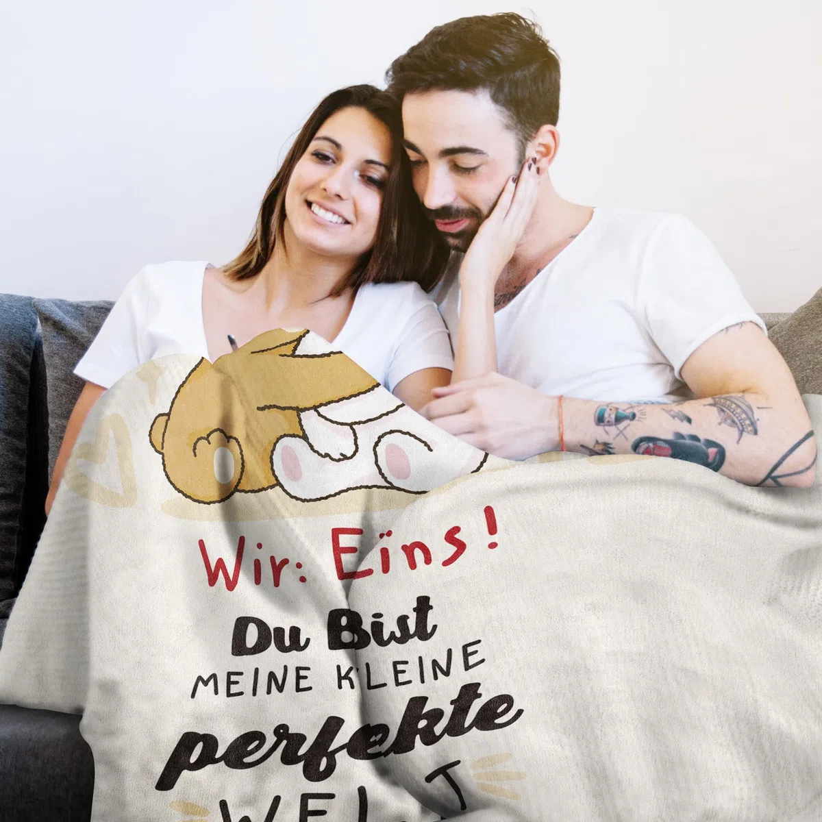 Geschenk für Sie ihn, Geschenk für Paar- Kuscheldecke, Ich Liebe Dich Geschenke, Hochzeitstag Geschenk für Frauen Ehefrau, Valentinstagsgeschenk für Ihn Sie