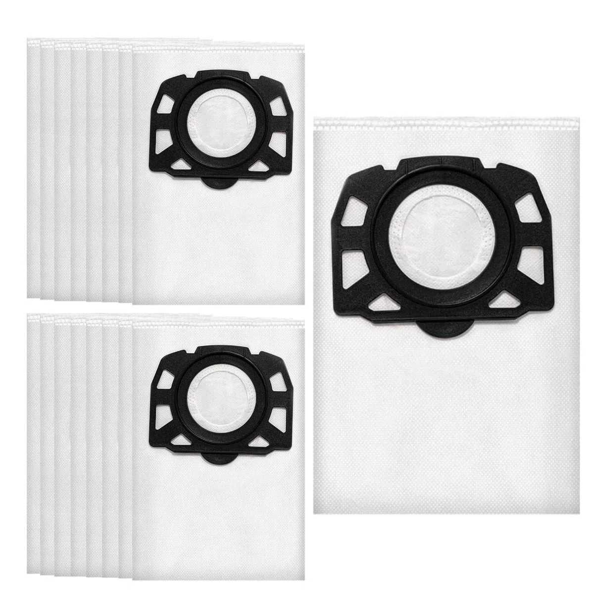 10 Stück KFI 357 Staubsaugerbeutel für Kärcher WD3 WD2/ KWD1 KWD2 KWD3/WD3.200-WD3.800M SE4001 SE4002Nass-/Für Nass- und Trockenbetrieb Staubsaugerbeutel,Ersetzt für Kärcher 2.863-314.0