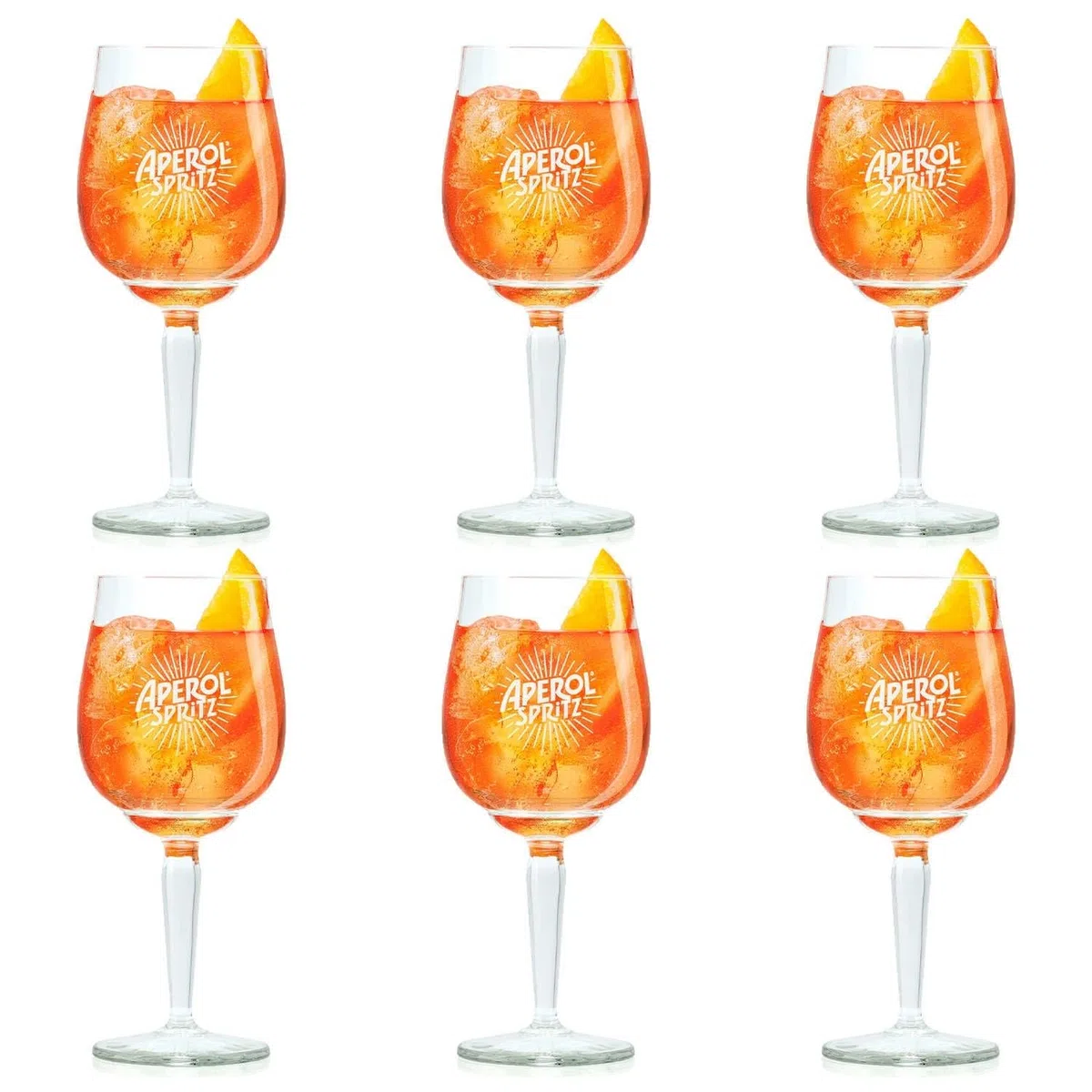 Aperol Spritz Gläser 450 ml - 6 Stück